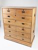 Camphorwood Campaign Chest of Drawers, 19th Century