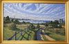 Illya Kagan Oil on Canvas "View of the Town of Nantucket from Monomoy"