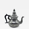 19TH CENTURY ENGLISH PEWTER QUEEN ANNE MARKED TEAPOT