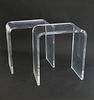 Pair of Contemporary Lucite "Waterfall" Cocktail Tables