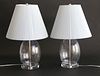 Pair of Jamie Young & Co. Glass Lamps