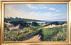 Illya Kagan Oil on Canvas "Cliff Side View from Jetties Beach Dunes"