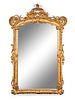 A Louis XV Style Carved Giltwood Pier Mirror