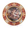 A Vienna Painted and Parcel Gilt Porcelain Cabinet Plate