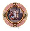 A Vienna Painted and Parcel Gilt Porcelain Cabinet Plate