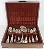 SILVER. Assorted English Silver Flatware Grouping.
