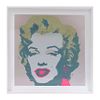 Andy Warhol. II.26 : Marilyn Monroe. Con sello en la parte posterior “Fill in your own signature". Serigrafía. Enmarcada. 90 x 90 cm