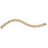 Bracelet in yellow, white, and pink 18k gold. Weight: 22.6 g. Length: 7.4"