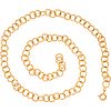 Necklace in 14k yellow gold. Weight: 38.1 g. Length: 24" (61cm)
