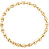 Bracelet in 18k yellow gold. Weight: 23.5 g. Length: 7.4" (19)