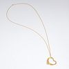 18k gold Elsa Peretti for Tiffany heart necklace