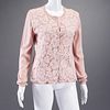 Valentino lace front cardigan sweater