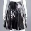 David Cardona black leather skirt