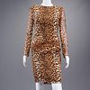 Bill Blass leopard print dress