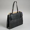 Henri Betrix black lizard handbag