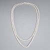 Tiffany & Co. continuous strand pearl necklace