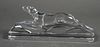 BACCARAT France Greyhound Paperweight Dog