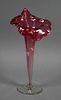 JACK in the PULPIT Art Glass Hand Painted Vase