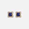 Lapis lazuli and diamond cufflinks