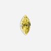 Unmounted fancy intense yellow diamond