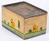 Continental painted pine slide lid box