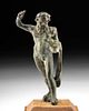 Roman Bronze Figure of Heracles w/ Bowl