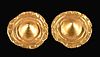 Roman 20K+ Gold Dome Ornaments Matching Pair