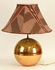 Karl Springer Globe Table Lamp With Original Shade