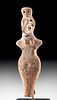 Syro-Hittite Pottery Standing Female Idol Figure