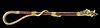 20th C. Indonesian Wood / Brass Scepter with Dragon