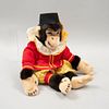 Toy Monkey. Germany. 20th century. Steiff. Plush toy. Circus outfit. Brand button and label.