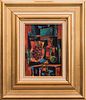 Tony Agostini (Italian, 1916-1990) Grappe Rouge, Oil on canvas,