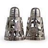 Pair Of Sterling Silver Salt and Pepper Shakers