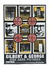 Gilbert & George<br><br>Gilbert & George nine dark pictures, Frankfurt, Portikus, 2002, 84x59.5 cm.