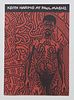 Haring, Keith<br><br>Keith Haring at Paul Maenz, Köln, Galkeire Paul Maenz, 1984 (May), 29.5x21 cm., Paperback, pp. [8] with red, blue, yellow and whi