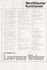 Weiner, Lawrence<br><br>50 Arbeiten von Lawrence WeinerMunster, Westfälischer Kunstverein, 1972, 56.1x90 cm.