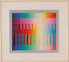 Yaacov Agam (b. 1928) Magic Rainbow, Color lithograph,