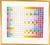 Yaacov Agam (b. 1928) Untitled, Lithograph with gold detailing,