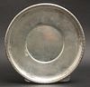 Wallace Sterling Silver Plate w Repousse Rim