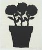 Donald Baechler "Flower Pot" Ink on Paper Print