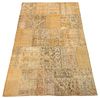 Isparta Turkish Wool Patchwork Carpet, 9' x 6'