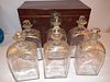 EARLY CASED GLASS DECANTER SET 