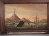 CAPE VERDE WHALING SCENE PAINTING 