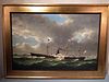 TEUTEL OIL PAINTING OF STEAM SHIP