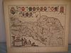 1646 MAP N. YORKSHIRE BY BLAEU