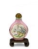Chinese Pink Enamel Snuff Bottle, 18-19th Century