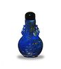 Chinese Carved Lapis Snuff Bottle