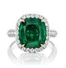 6.99ct Emerald And 1.60ct Diamond Ring