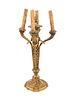 A Louis XVI Style Gilt Bronze Four-Light Candelabrum