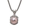 Pearl and Diamond Fashion Necklace 